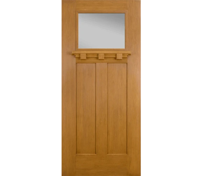 Wichita Craftsman Light Fiberglass Entry Door