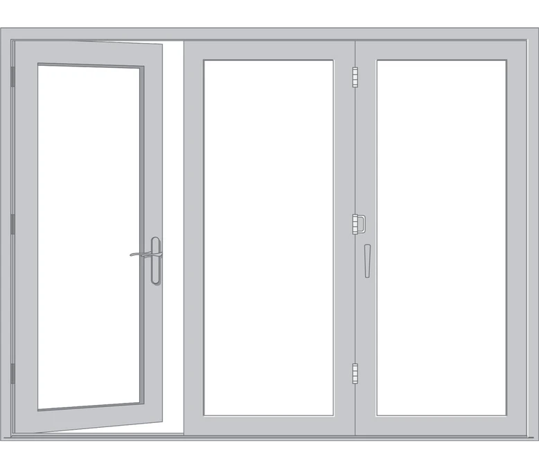 Wichita Pella Architect Reserve Series Contemporary Bifold Patio Door